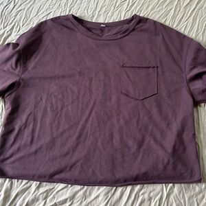 Women's Short Sleeve Pocket Tee - Plum